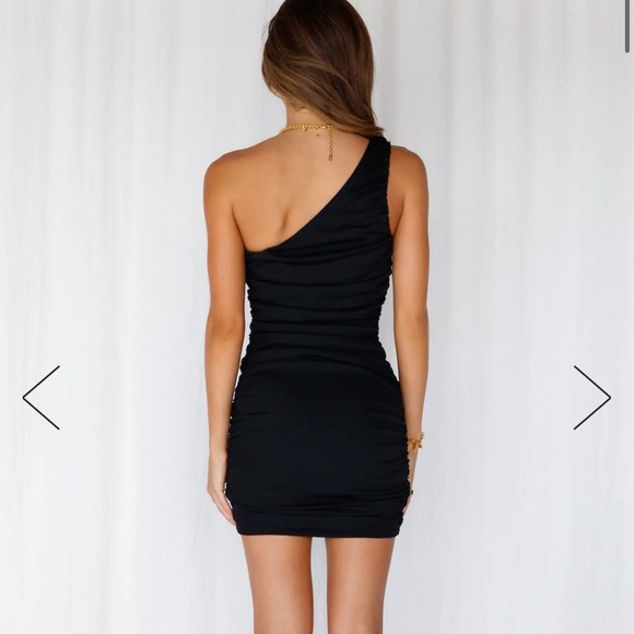 Hello Molly Vlogger Mini One Shoulder Dress size Medium - Picture 2 of 8